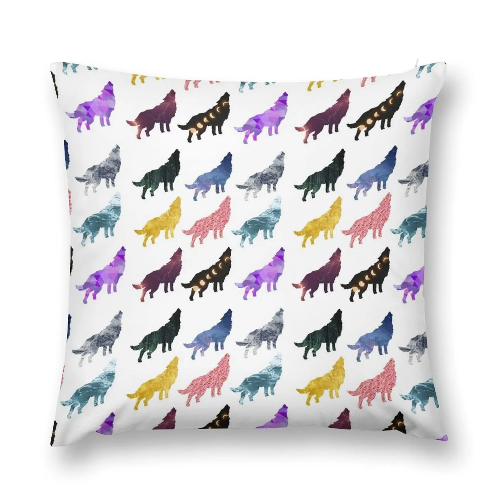 

Wolf Pattern Throw Pillow Decorative Cushion Christmas Pillowcase pillow