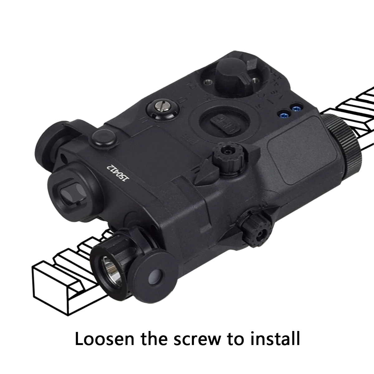 Tactical M600 PEQ15 Red Green Blue IR Fill Light Lazer Indicator Airsoft PEQ-15 Weapons Scout Light LED Strobe Flashlight PEQ