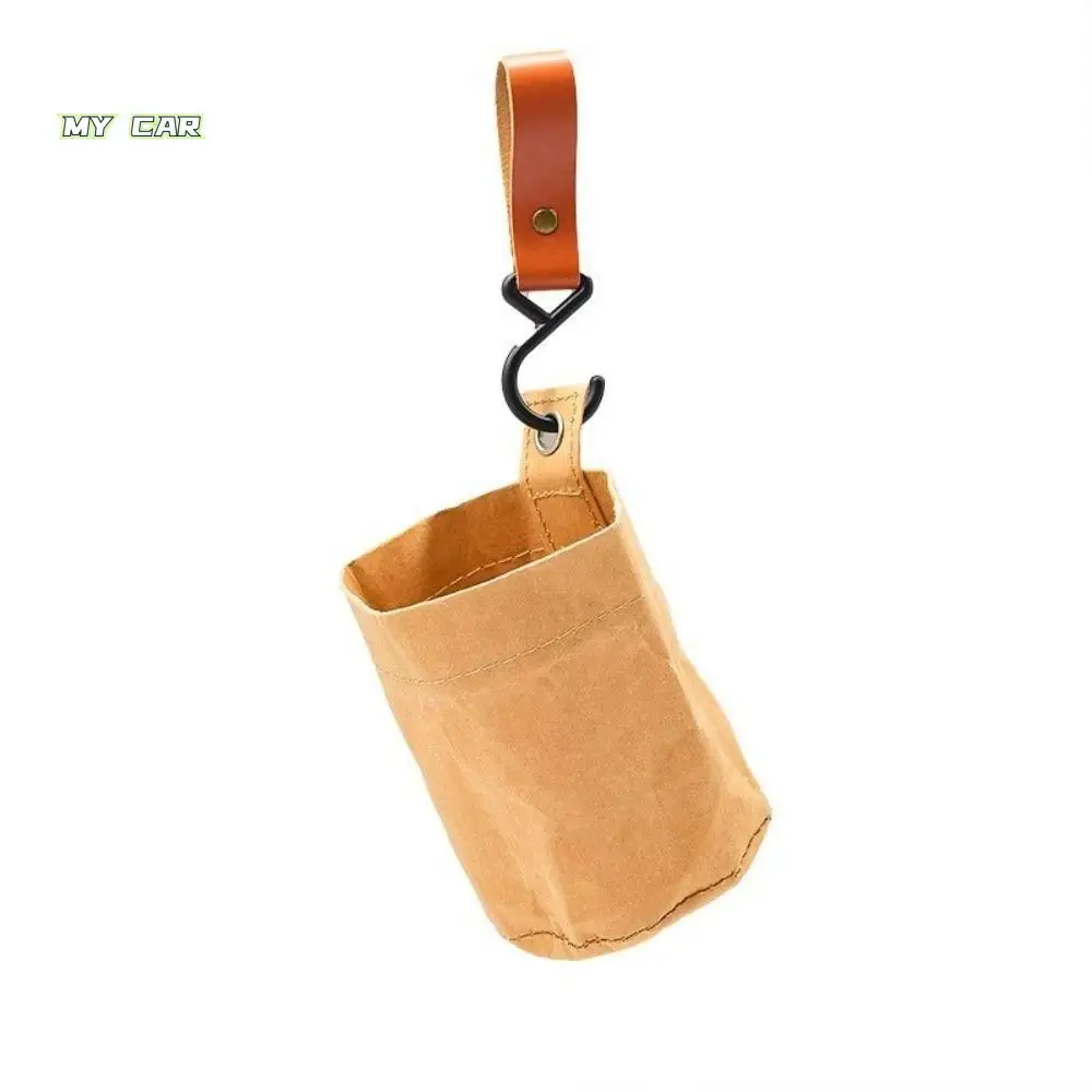 

Umbrella Holder Car Hung Garbage Bin Portable with Headrest Hooks Auto Backseat Basket Storage Bucket Large Capacity