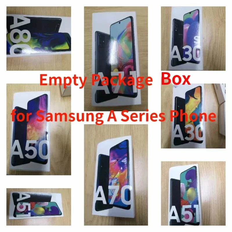 New Empty Box for Samsung A12 A30 A30s A50 A51 A52 A70 A71 A72 A80 A32 A54 A53 A73 A23 Retail Package for Samsung A series Phone