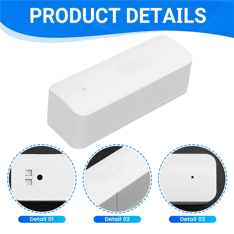 ABFN-2Pcs Tuya умный датчик температуры и влажности с питанием от батареи с приложением Tuya Smart Life