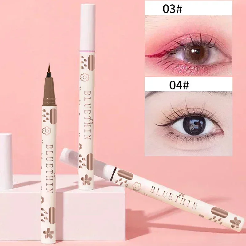 1Pc Eyes Make Up Liquid Eyeliner Waterproof  Silk Worm Quick Drying Eyeliner Not Blooming Eyeliner Pen Beauty Make Up Tools 2025