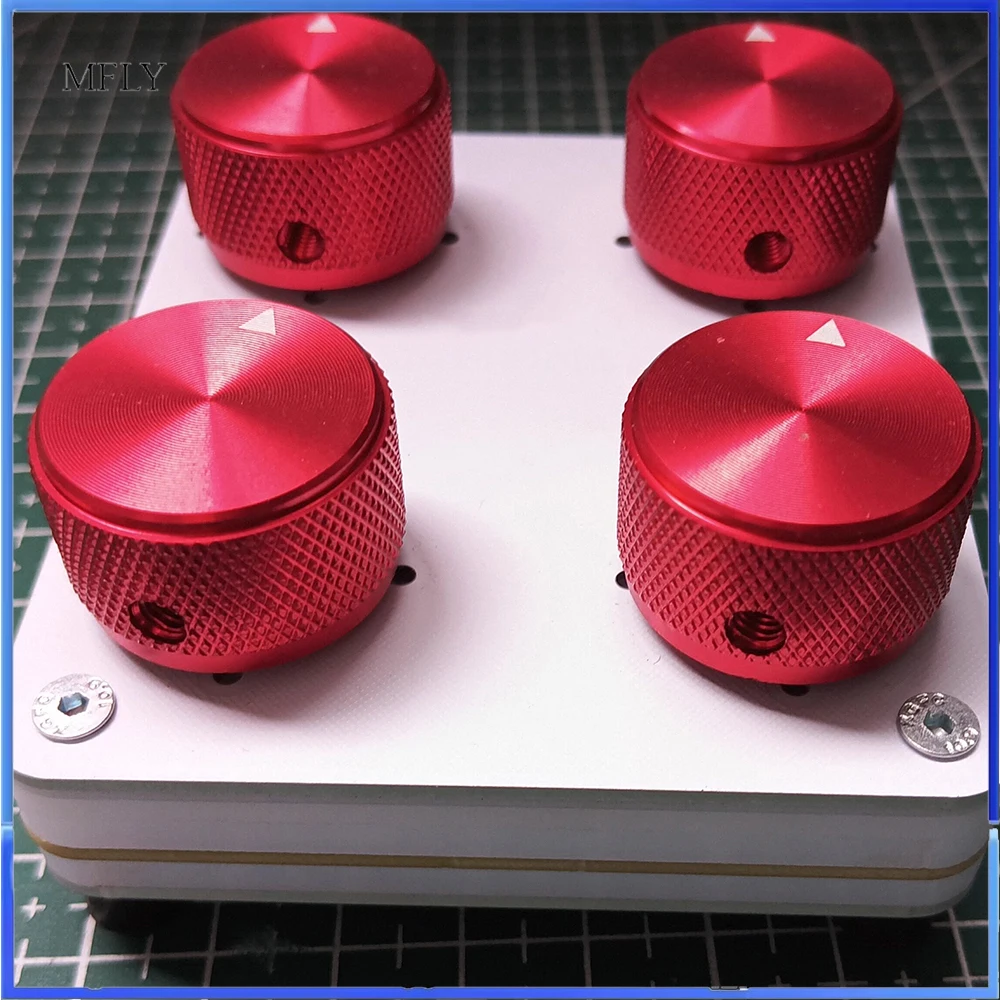4-Knob MIDI Controller with Customizable CC Mapping USB-C Interface for Music Production Software Precision Rotary Encoder