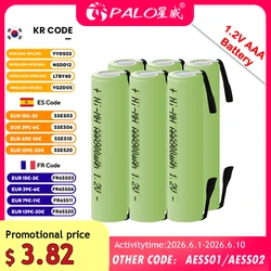 AAA Rechargeable Battery 1.2V 900mah Ni-MH Nimh Cell Green Shell with Welding Tabs for Philips Electric Shaver Toothbrush Razor