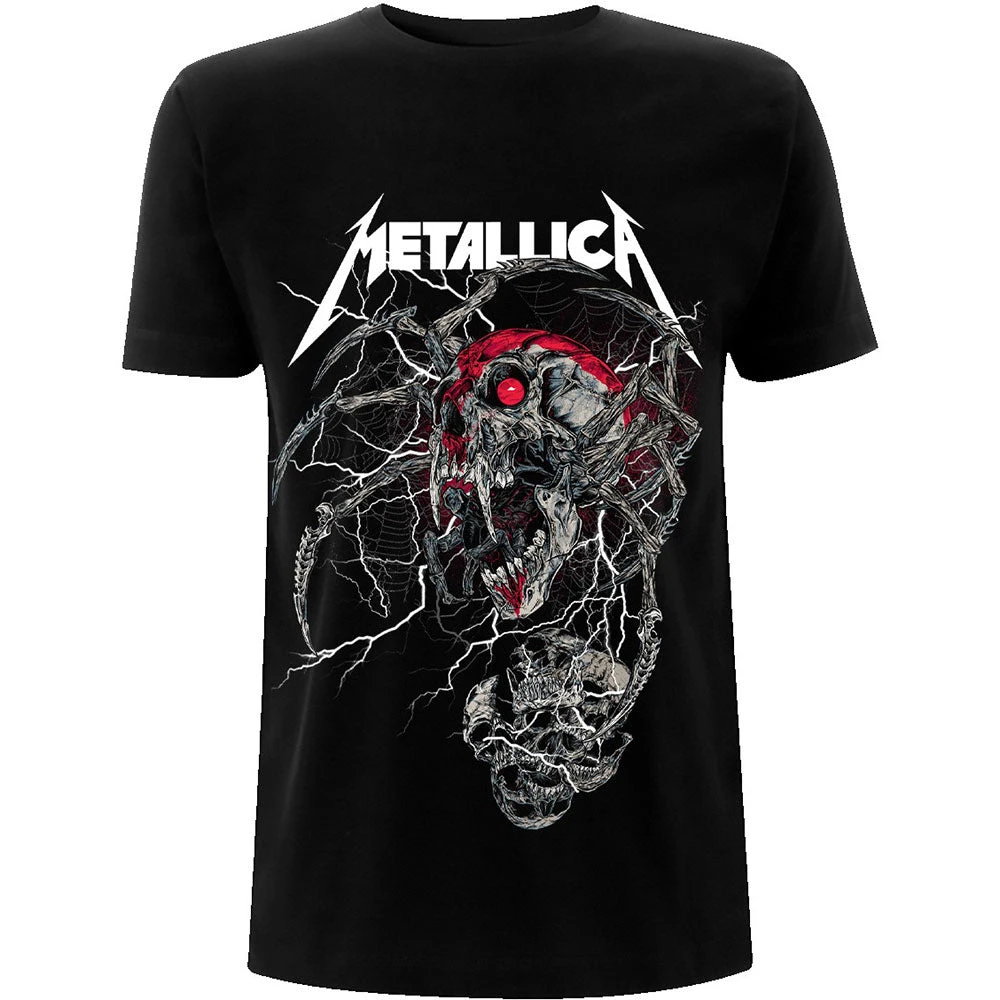 Spider Dead Metallica Band T-Shirt Cotton Graphic Tee Men Wo