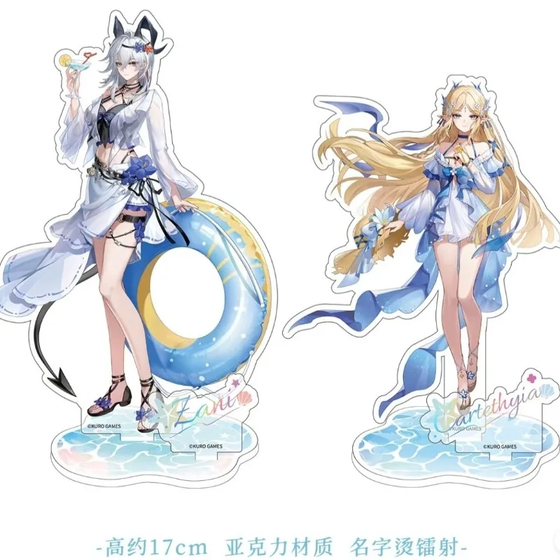 Wuthering Waves X Chinagoy Seaside Rendezvous Cartethyia Zani Rover 17cm Placas de pie acrílicas insignia adorno placa acrílica