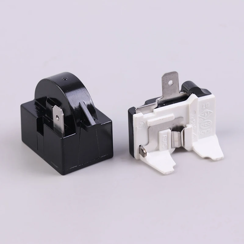 

1 SET QP2-4.7 PTC Starter Relay 1 Pin Refrigerator Starter Relay And 6750C-0005P Refrigerator Overload Protector Plastic