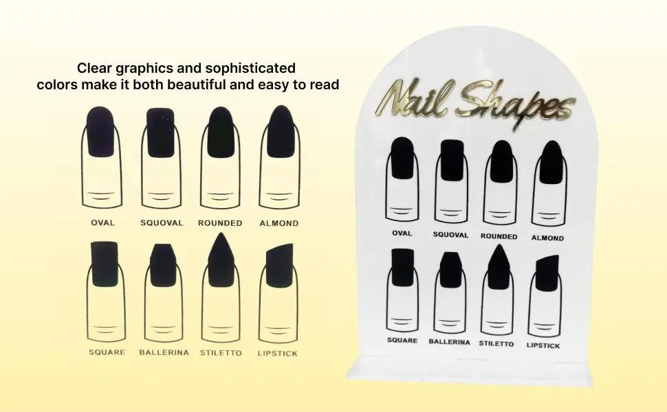 لوحة عرض فنية للأظافر من الأكريليك، حامل طرف أظافر صناعية احترافي، ملحقات أظافر لعرض تزيين صالونات الأظافر #3