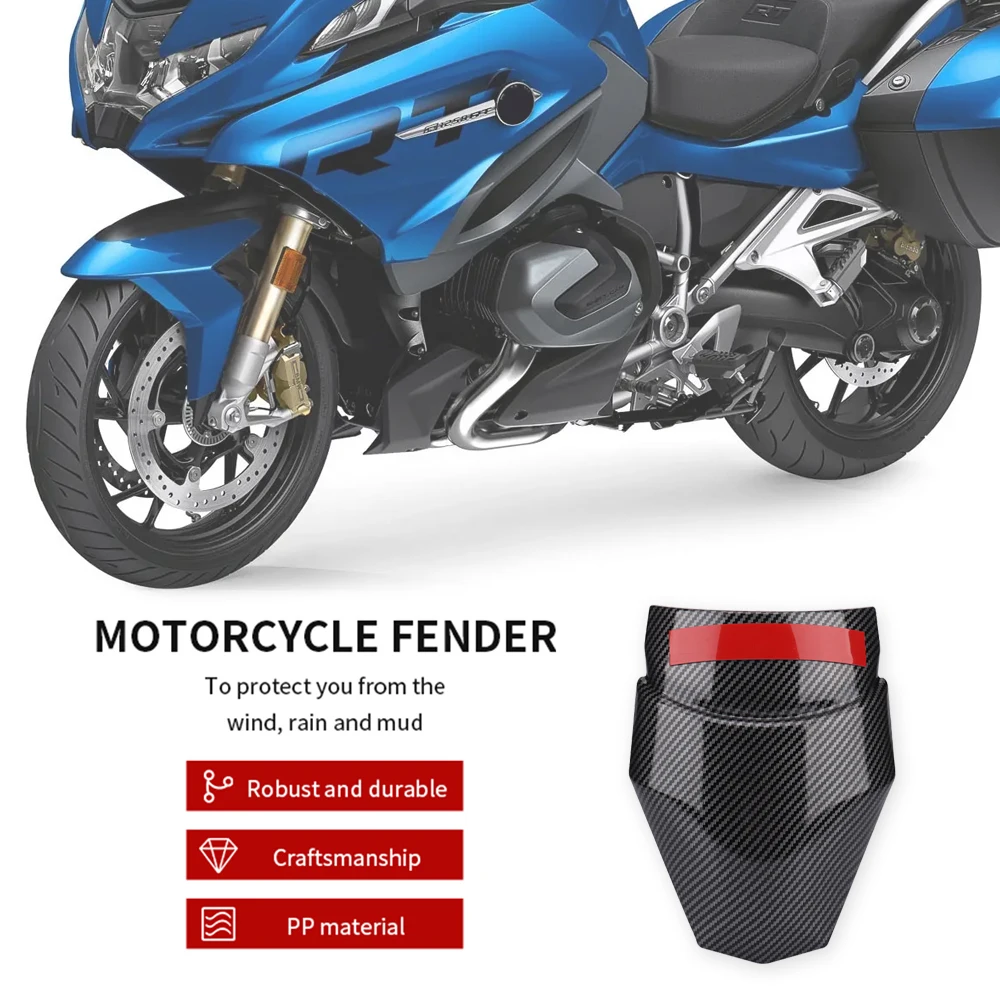 Motorcycle Front Fender Extension, Suitable for BMW R1250RT 2020 R1200RT LC 2014-2019 ABS Plastic Carbon Fiber Texture