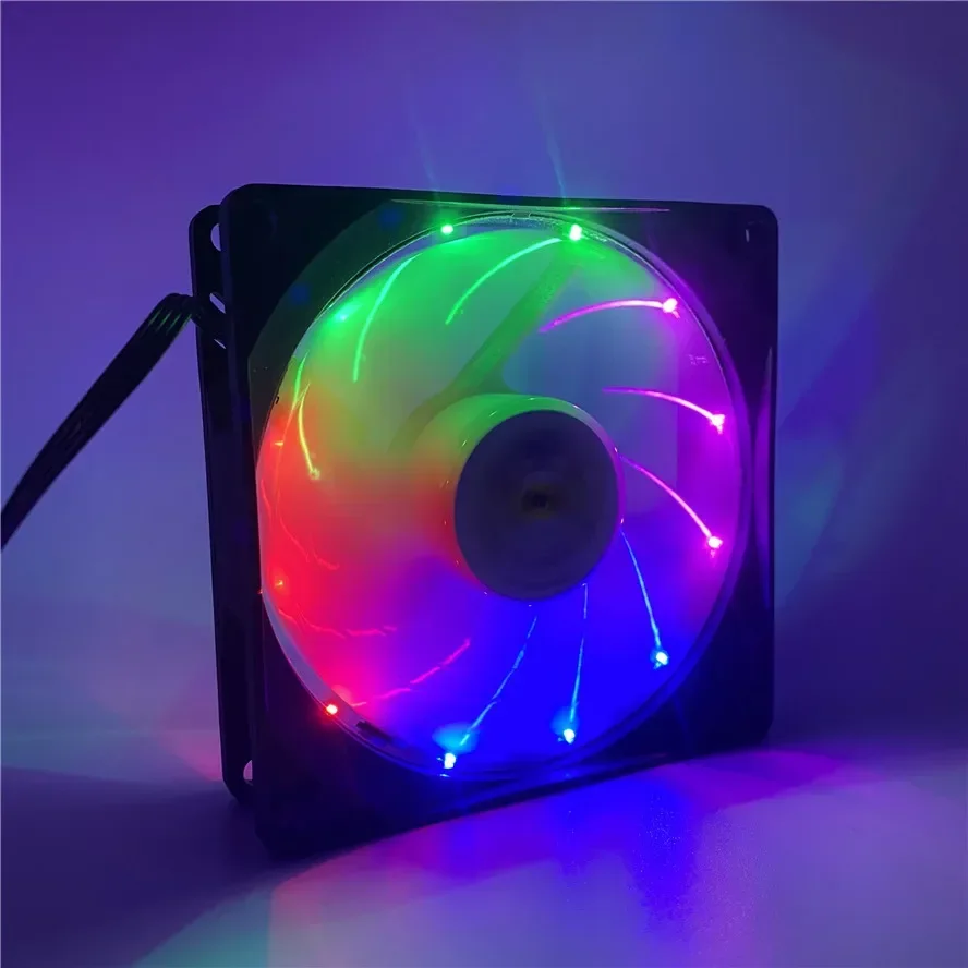 New 9025 90MM 90x90x25mm Multicolor Led Cooling Fan CPU Fan Computer Case Fan with 4pin