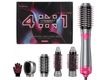 Image Hair dryer brush and negative ion technology hair curlers, removable, curling, straightening and styling hair dryer brushes