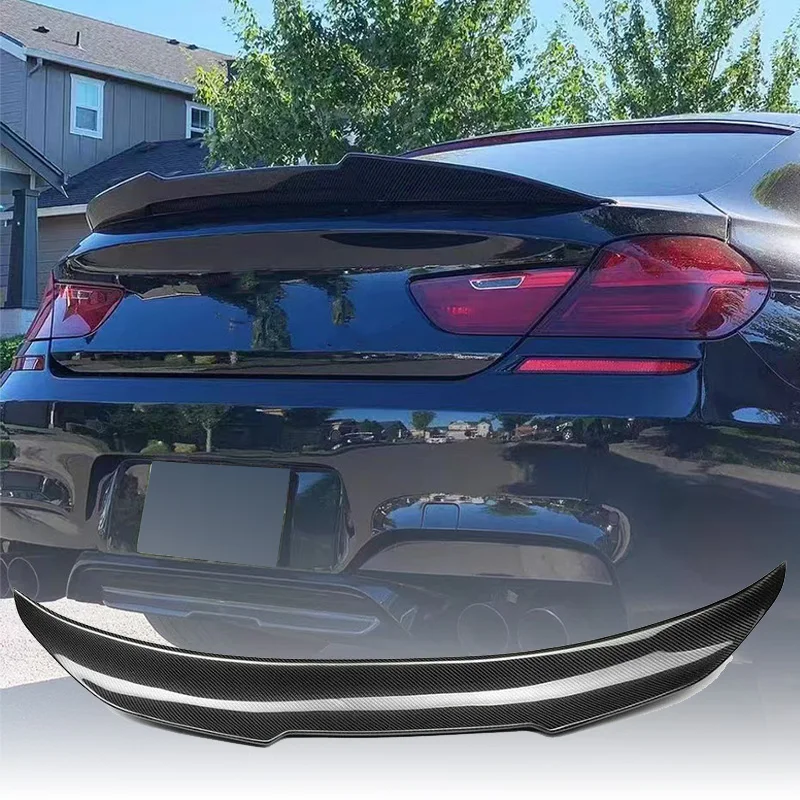 

PSM Style Carbon Fibe Rear Trunk Lid Boot Spoiler Wings For 2011-2017 BMW 6 Series F06 M6 F12 F13 640i 650i Tuning Accessories