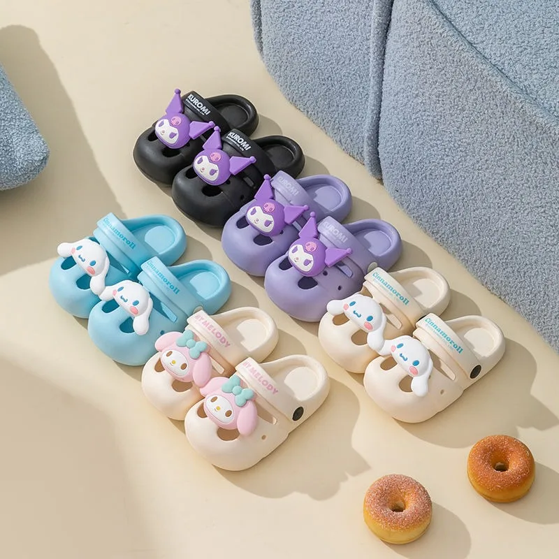 

Cinnamoroll My Melody аниме Kawaii Sanrio EVA летние детские тапочки милая детская верхняя одежда с героями мультфильмов повседневная обувь подарки игрушки