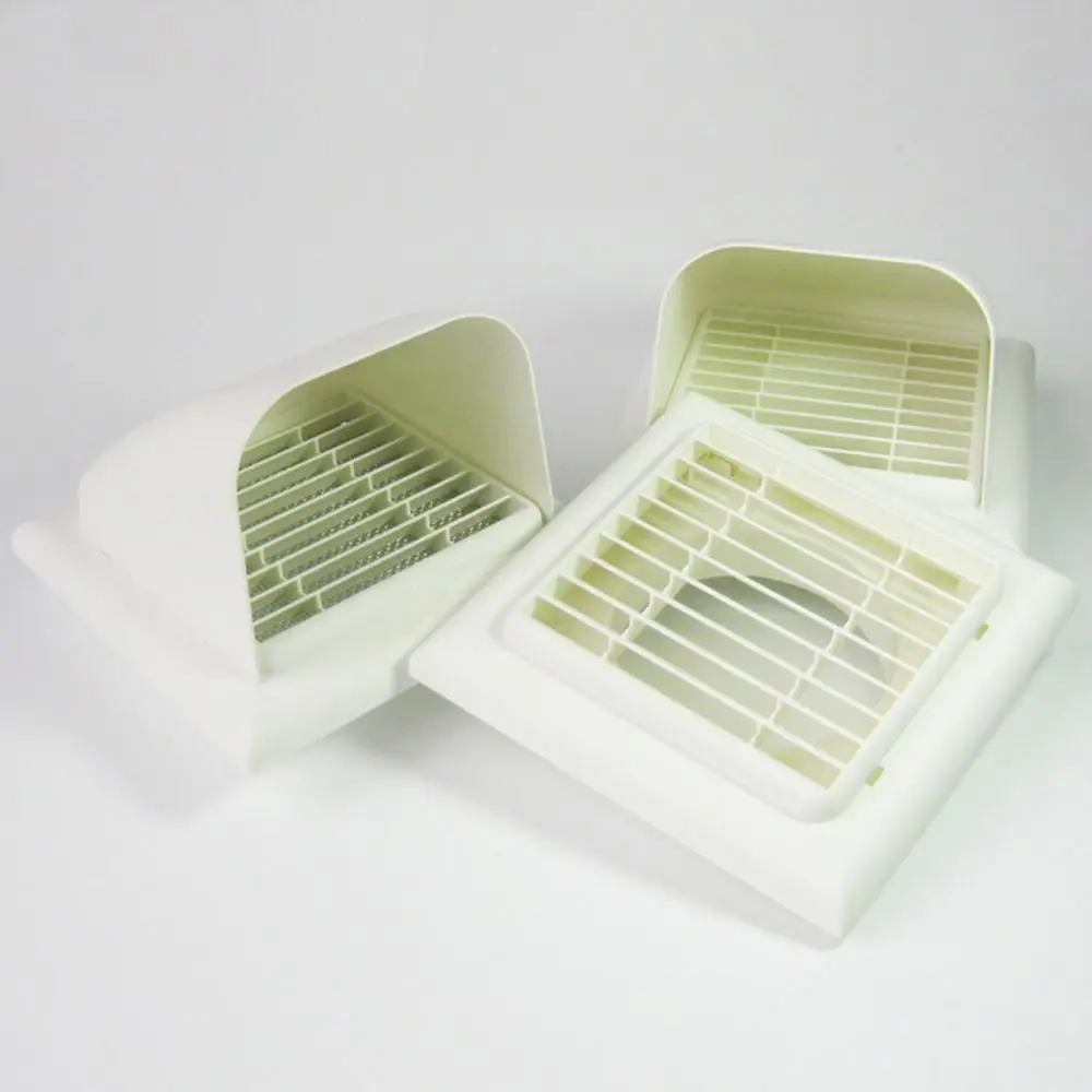 

Вентиляционная решетка для наружной стены 100/150 мм, белый квадратный вытяжной порт, кухонный вытяжной вентилятор, выход воздуха, непромокаемый АБС-пластик