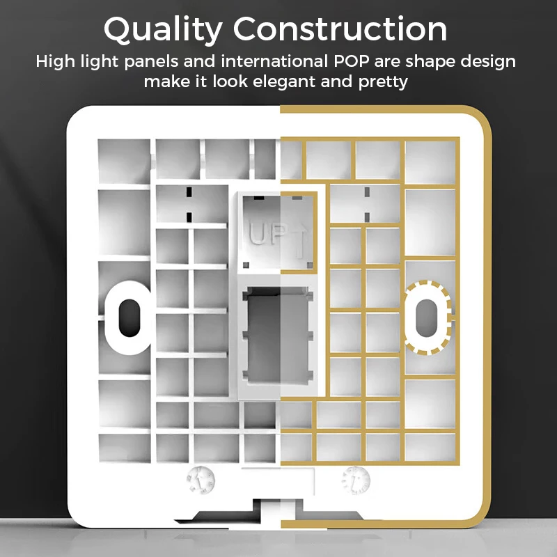 ZoeRax RJ45 Socket Ethernet Wall Socket Single/Double Port Faceplate Flat Wall Plate for CAT6/CAT5E/CAT5 Network Cable - 1PCS