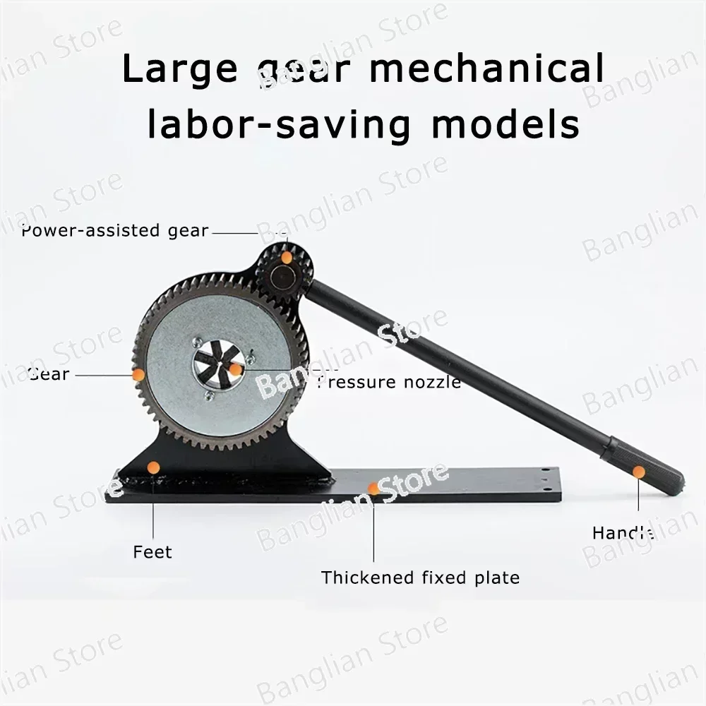 Manual Hose Crimper 8-50mm Mechanical Gear Hose Crimping Machine Sprayer Tube Air Conditioner Repair Pressing Crimping Tool