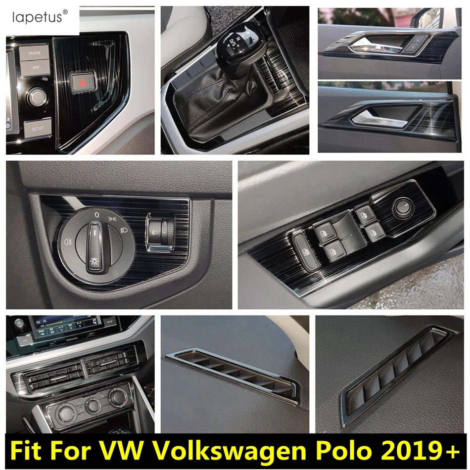 

Warning Light / Head Lamp / Gear Shift Panel / Window Lift Handle Bowl Cover Trim For VW Volkswagen Polo 2019 - 2023 Accessories