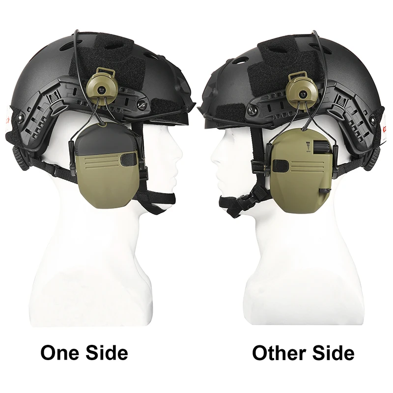 NEW Upgrade DIY Tactical Shooting Noise Cancelling Headset with Bracket Kit  Fit OPS Core ARC and Team Wendy M-LOK Helmet