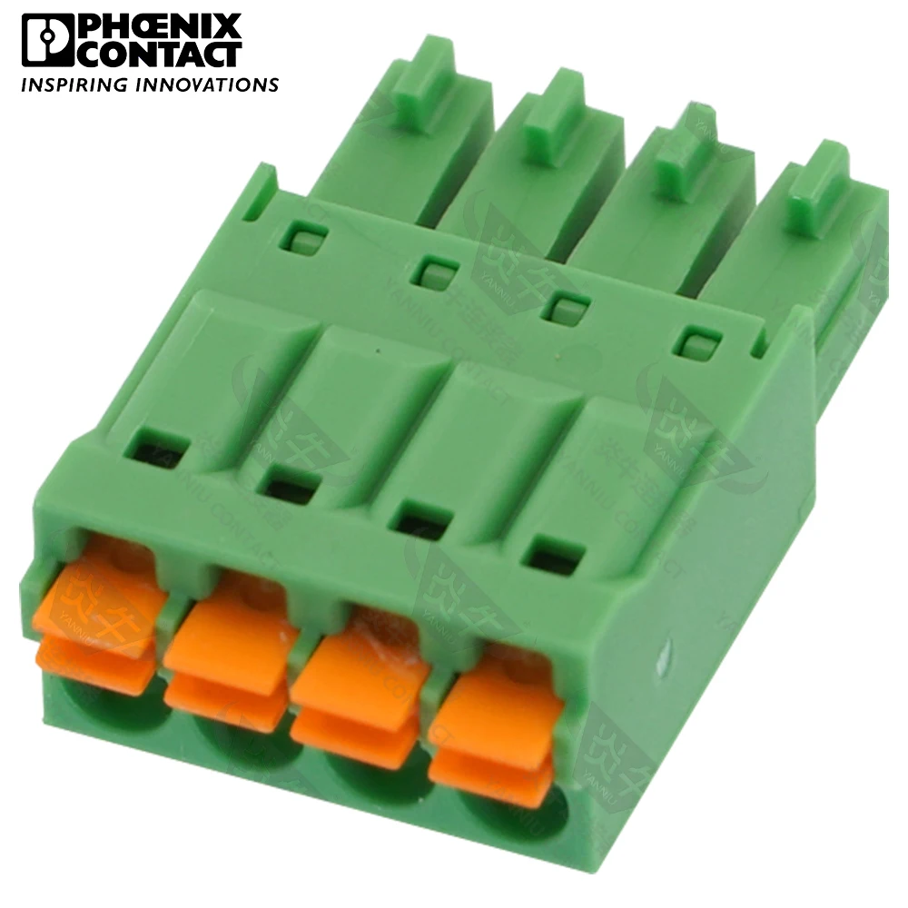 1Pcs 3.5mm Original Genuine Phoenix Contact Connector PCB Pluggable PLUG-IN Terminal Block 4 Pin FMC 1.5 ST 3.5 1952283 8A 160V