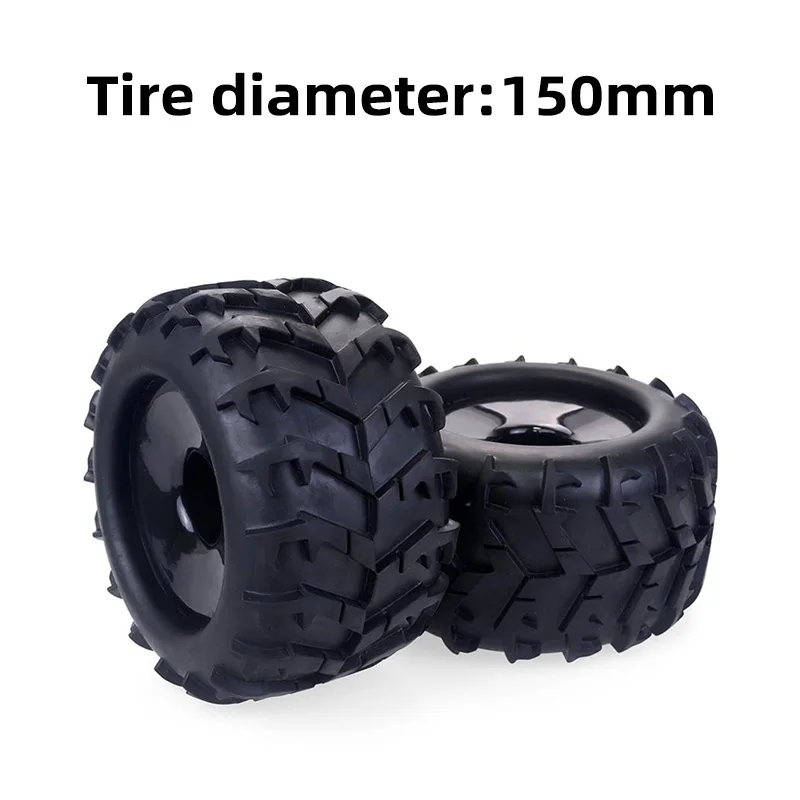 4PCS 150mm RC Tires 17mm Hub Hex Wheel Tires for 1/8 Truggy Monster Truck Truggy Redcat Hsp Kyosho Hobao Hongnor Team