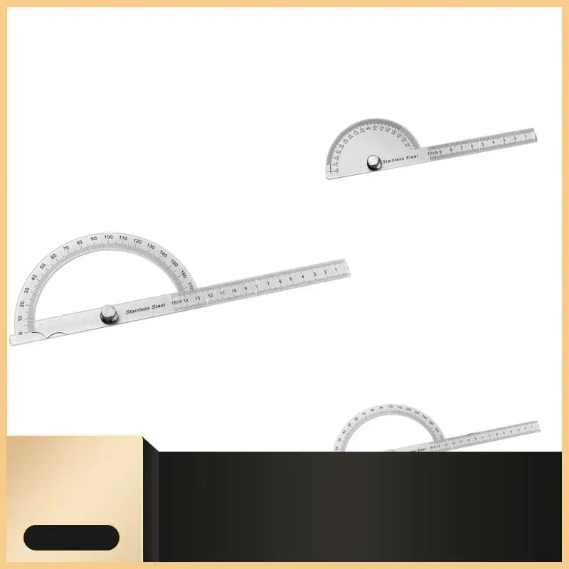

Protractor Indexing Gauge Stainless Steel 180 Degree Semicircle Carpenter's Square-N30R