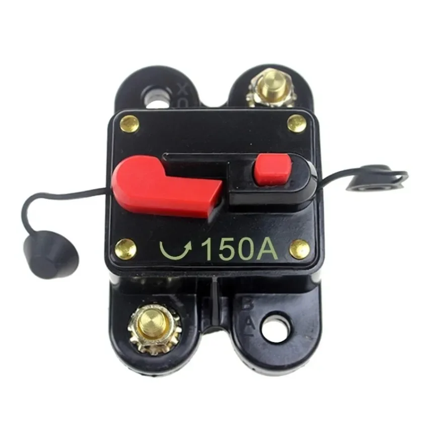 Car Truck Audio Amplifier Circuit Breaker 30A 40A 50A 60A 80A 100A 150A 200A 250A 300A IP67 Waterproof Reset Switch Fuse Holder