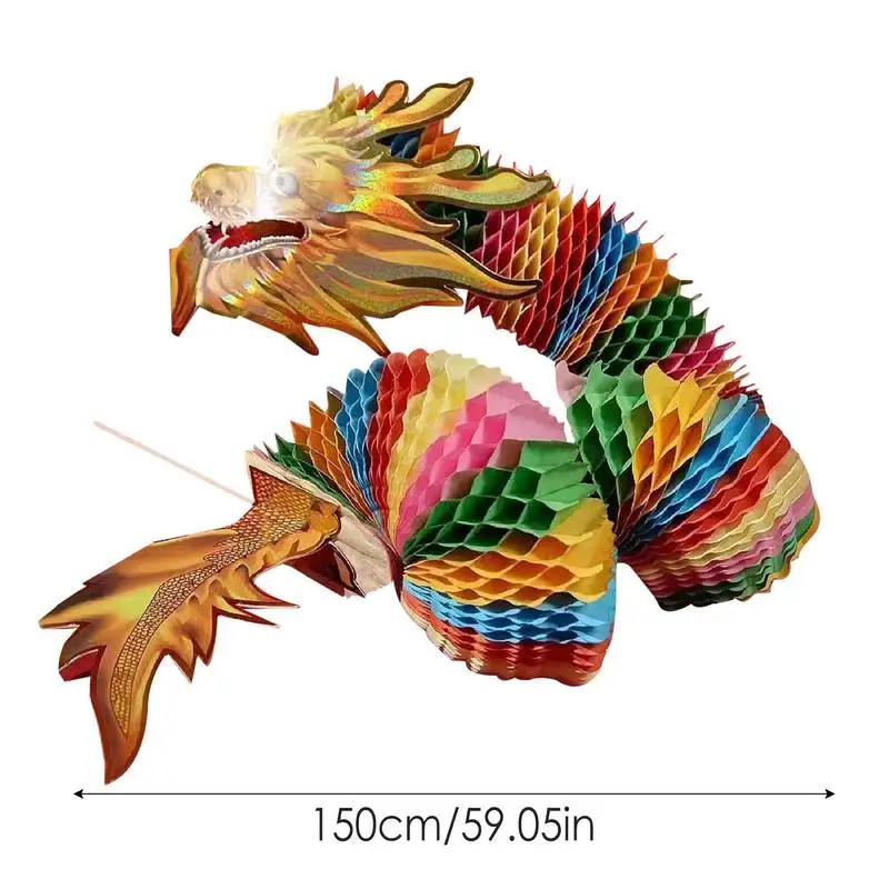 creative Chinese New Year Dragon Dance 2024 Dragon Dance Garland Chinese Paper Dragon Cutout Gift Creativity Toys Home Decor