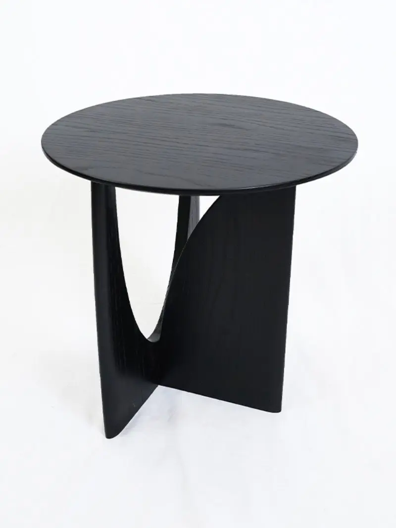 New Arrival Simple Design  Side Table Tea Coffee Living Room Table Western Oak Wood  Logo Item Building Style  side table