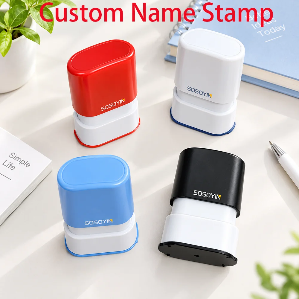 Custom Name Stamp, and Text Are Suitable for Various Scenarios Such as Office Signing and Receiving Express Delivery
