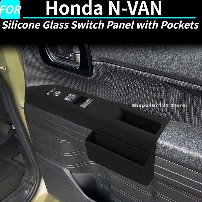 

Silicone Glass Switch Panel with Pockets for Honda N-VAN Interior Accessories 2024 2025 for Right Hand Drive