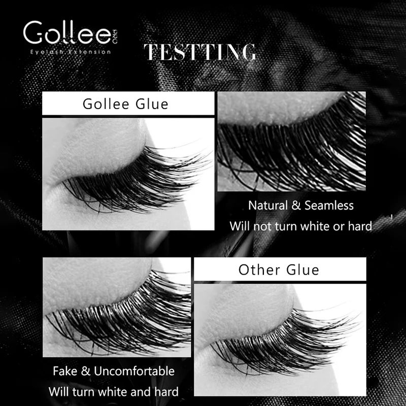 Gollee 0.5s Dry Glue for lash Extension Oilproof Super Eyelash Bonder Help Accelerator Adhesive Glue Waterproof Lash Supplies