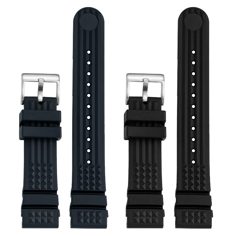 For Seiko PROSPEX SKX007 SKX009 SRP777J1 Water Ghost 20mm 22mm Abalone Canned Small MM Silicone Rubber Watch Strap Watchband