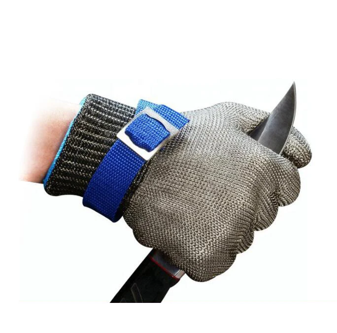 

metal work gloves Anti-cut Gloves Safety Cut Proof Stab Resistant Stainless Steel Wire Metal Mesh Butcher Cut-Resistant Gloves