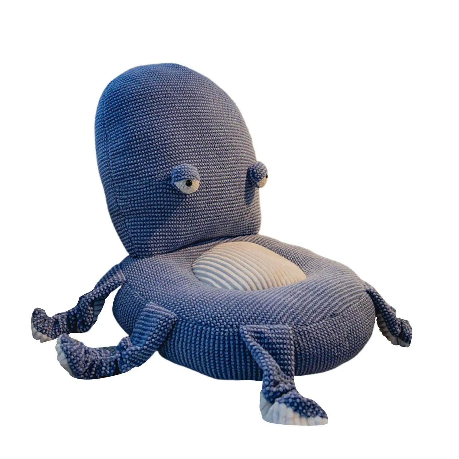 Cozy Cartoon Seat Cushion Plush Octopus Backrest Pillow Cute Chair Pad for Office Armchair Bedroom Living Room