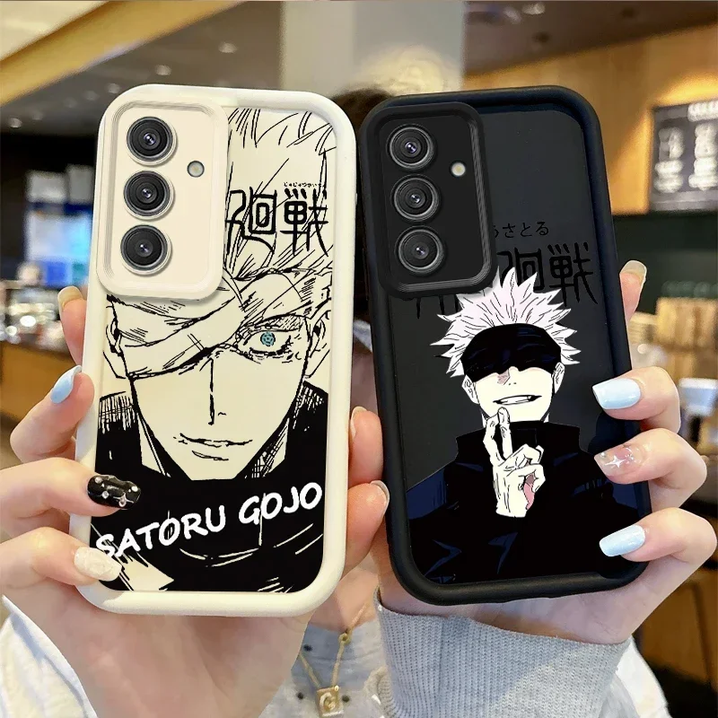 

Jujutsu Kaisen Satoru Gojo Phone Case For Samsung Galaxy S24 S23 S22 S21Ultra Plus S23 S21 S20 FE Samsung Dustproof Phone Covers