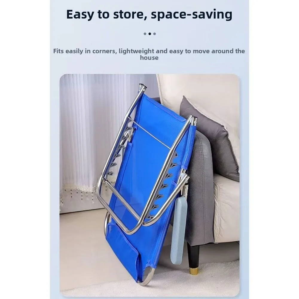 Adjustable Bed Backrest Foldable Breathable Backrest Support Non Slip Stainless Steel Elderly Backrest Chair Sitting Assistance