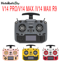 HelloRadio V14 MAX R9/MAX/PRO ELRS Left Hand Color Open Source Remote Control ModelAircraft FPV High Frequency Head Metal Rocker