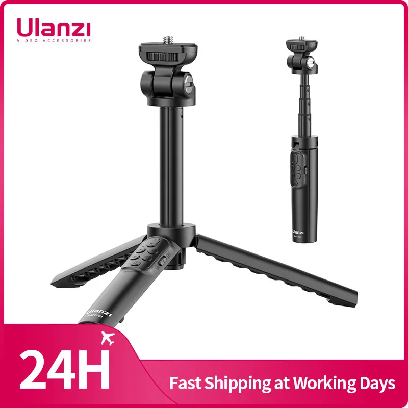 Ulanzi RMT-01 Wireless Bluetooth Remote Control Camera Tripod for Smartphones compatible with Sony/Canon/Nikon/iPhone/Android