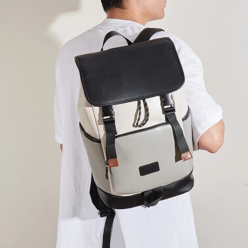 Large Capacity Travel Backpacks Men Luxury Fashion Men's Backpack Business 16 inch Laptop Backpack For Men Patchwork Schoolbag