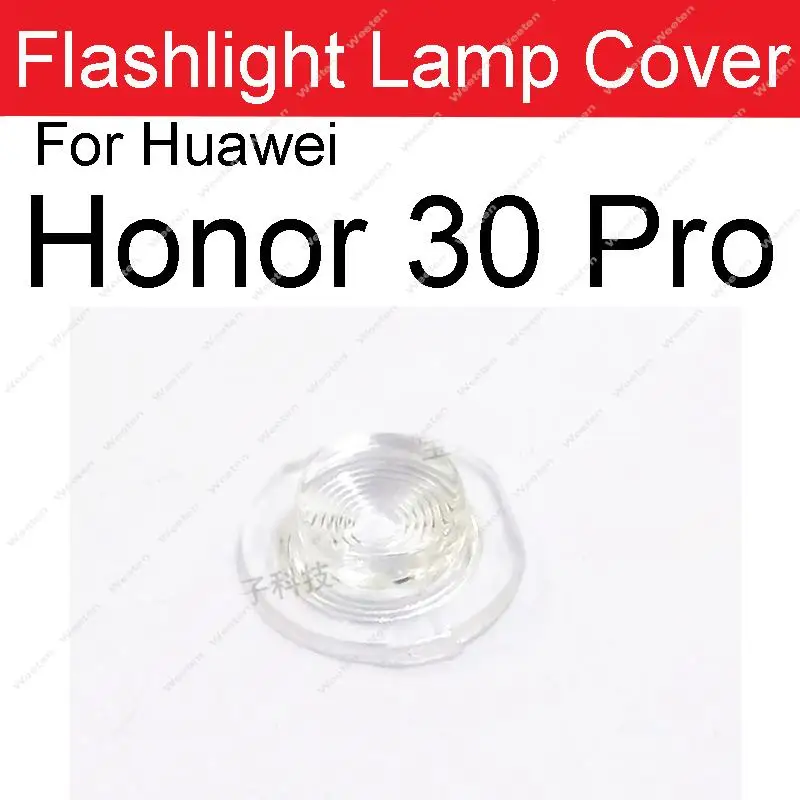 Back Rear Flash Lamp Light Cover For Huawei Honor 10 20 30 V30 50 Pro 10 30 Lite X10 Max Flashlight Shade Parts