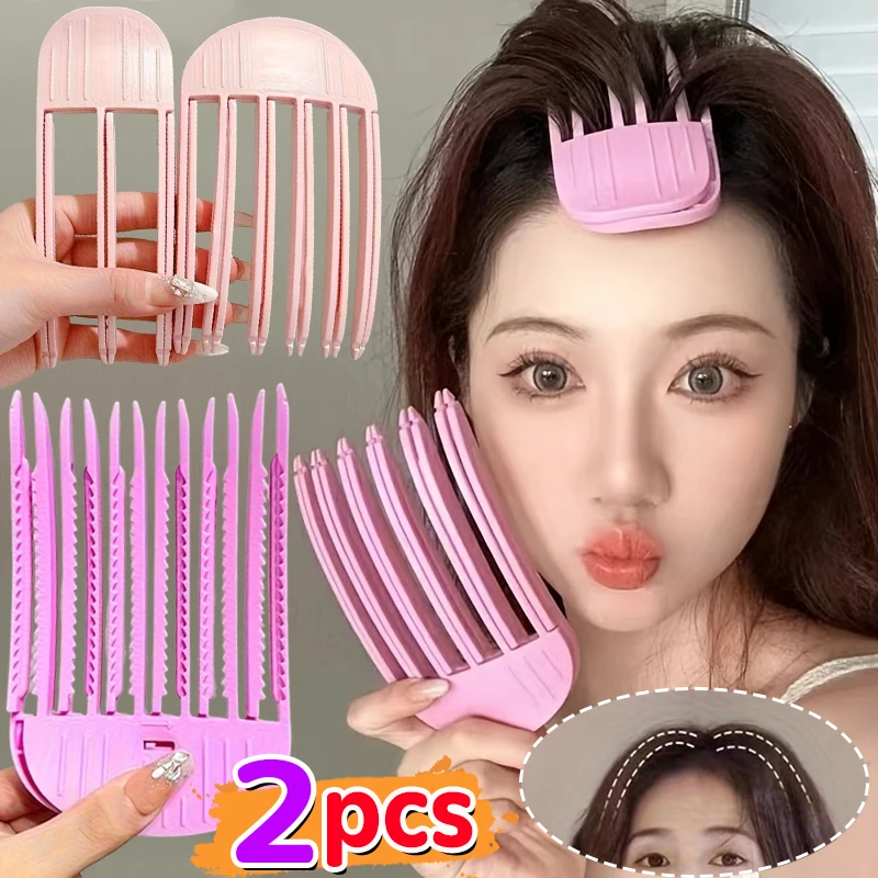 3/6Teeth Fluffy Hair Roots Clips Comb Lazy Hair Top Styling Curling Barrel Portable Korean Hairs Clip Volume Wind Sculpting Comb