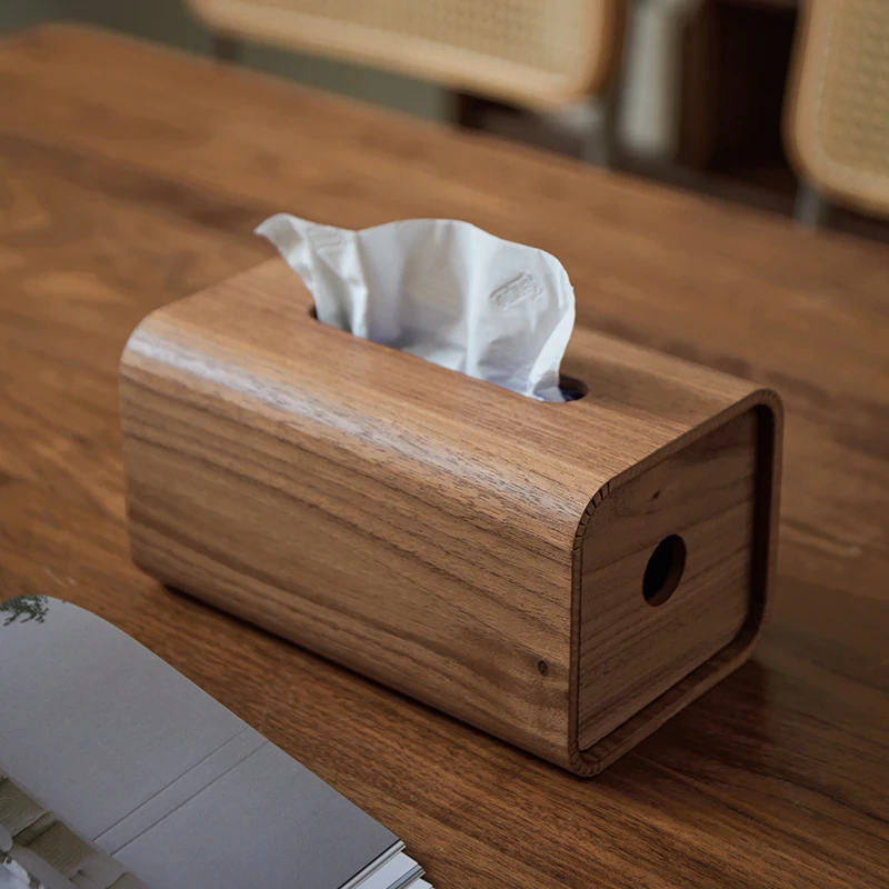 

Деревянная коробка для салфеток, настольные коробки для салфеток, кухонный роскошный чехол для хранения бумаги, бытовой прямоугольный носовой платок, аксессуары для организации