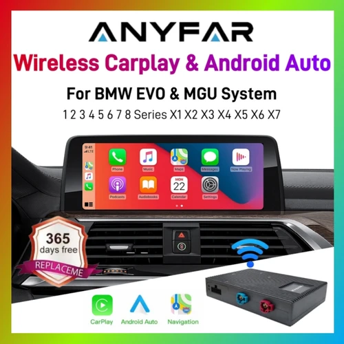 CarPlay inalámbrico Android Auto para BMW 1 2 3 4 5 6 7 Series F10 F11 F07 F01 F02 F03 F04 EVO ID5 ID6 ID7 sistema G02 G05 G08 G30