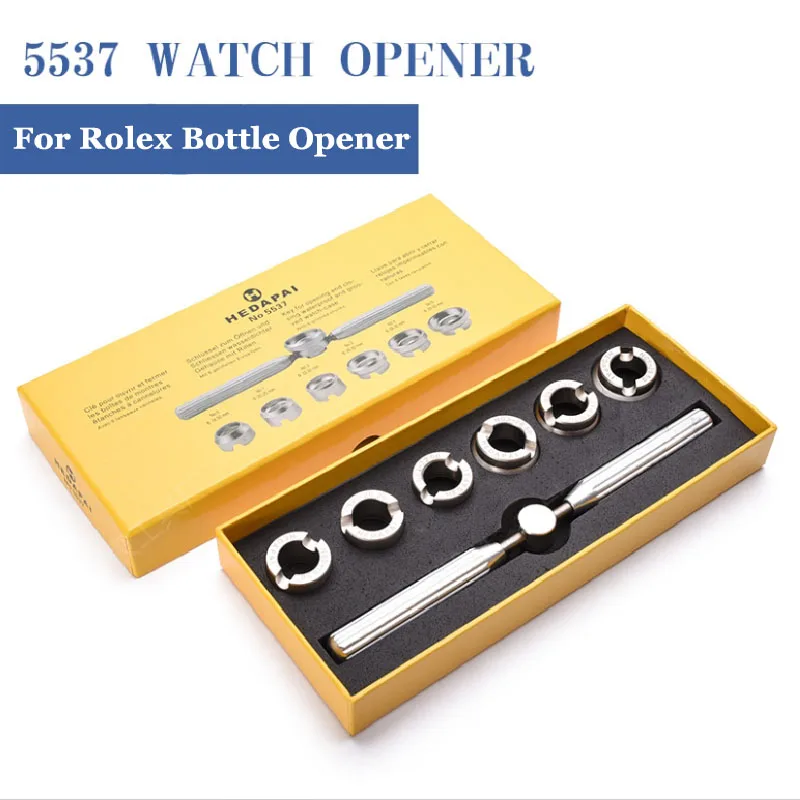 5537 6-head Watch Opener for Rolex for Tudor Open Watch Repair Tool for Grooved Screw Bottom Gear Opening Watch Back Accessories