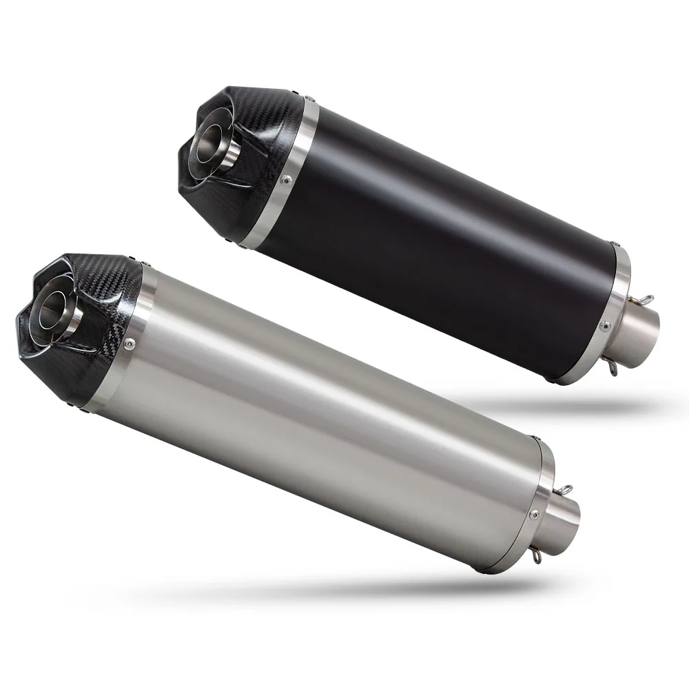 

Motorcycle Exhaust Muffler 51mm Racing Exhaust System Tail Tube with DB Killer For GSX8S R9 ZX6R RSV4 F900XR M1000RR Daytona 660