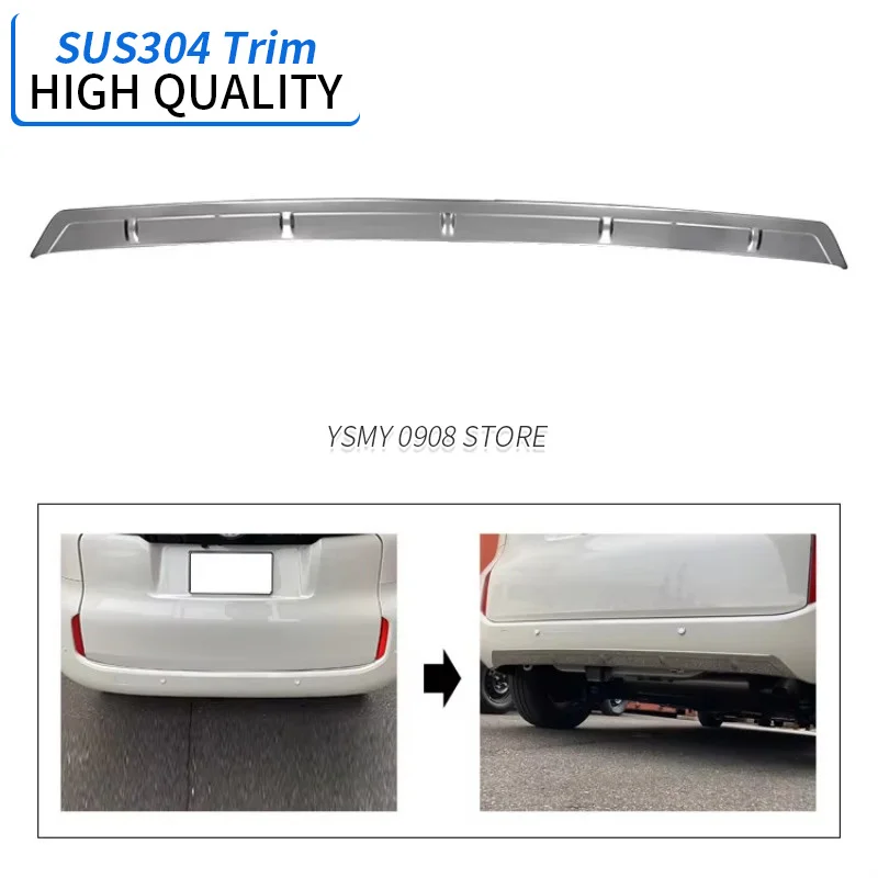 1 PCS Car Exterior Accessories Rear Bumper Guard Trunk Protector Stainless Steel Chrome Trim for Toyota Sienta 2022 2023