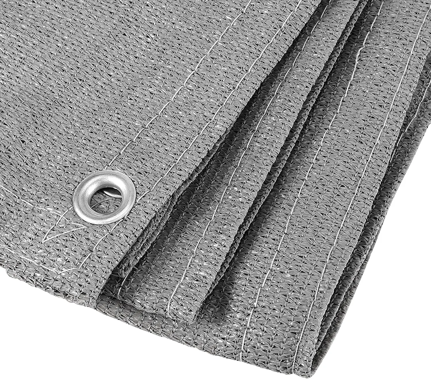 Grau Zaun Privatsphäre Screen Windschutz-Heavy Duty Fechten Mesh Schatten Net Abdeckung für Wand Garten Hof Hinterhof-Zip krawatten Enthalten – Detail 4