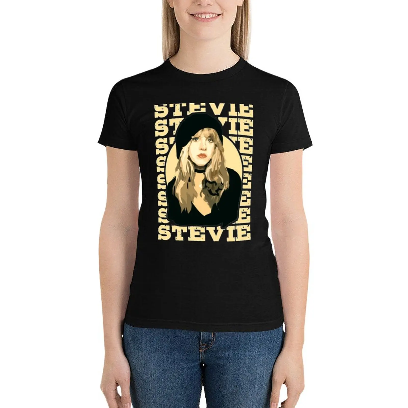 

Винтажная Футболка Stevie Nicks Stevie nicks, корейские модные топы, женские свободные футболки