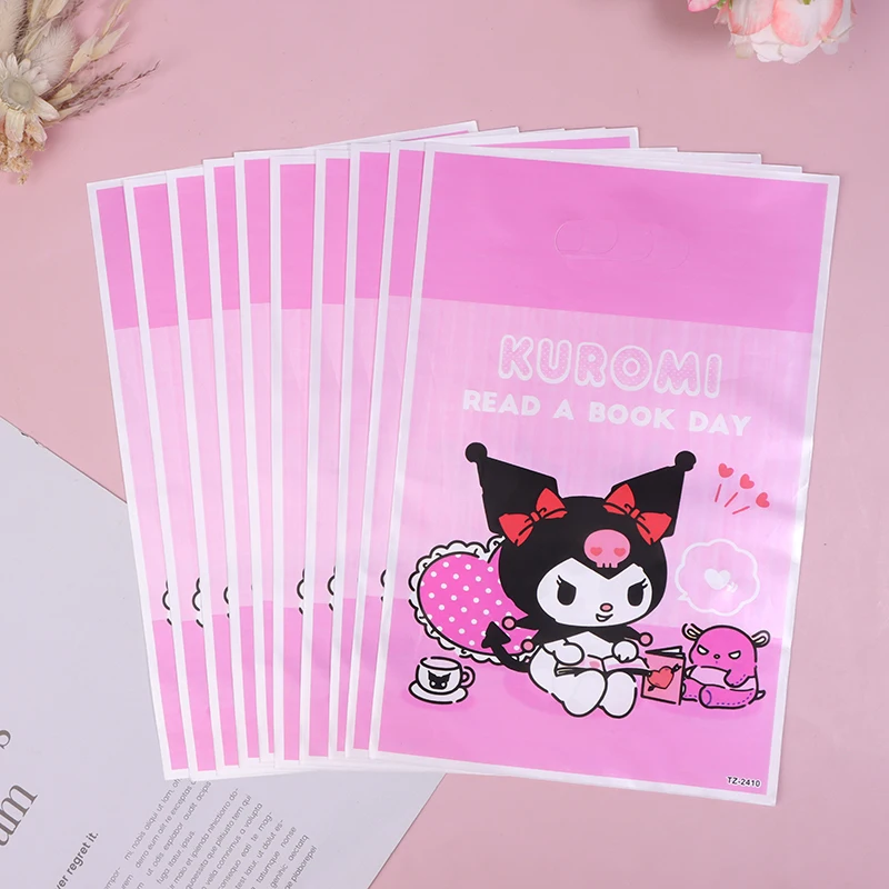 10 шт., пластиковые подарочные пакеты для девочек