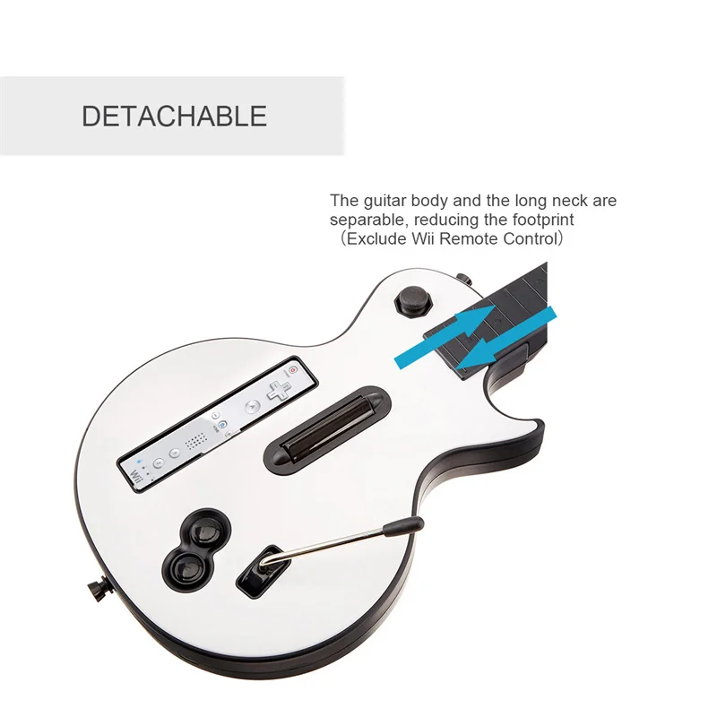 Doyo-controlador de guitarra inalámbrico para juegos de Wii Guitar Hero y Rock Band, Joystick remoto, consola, no incluye Rock Band 1